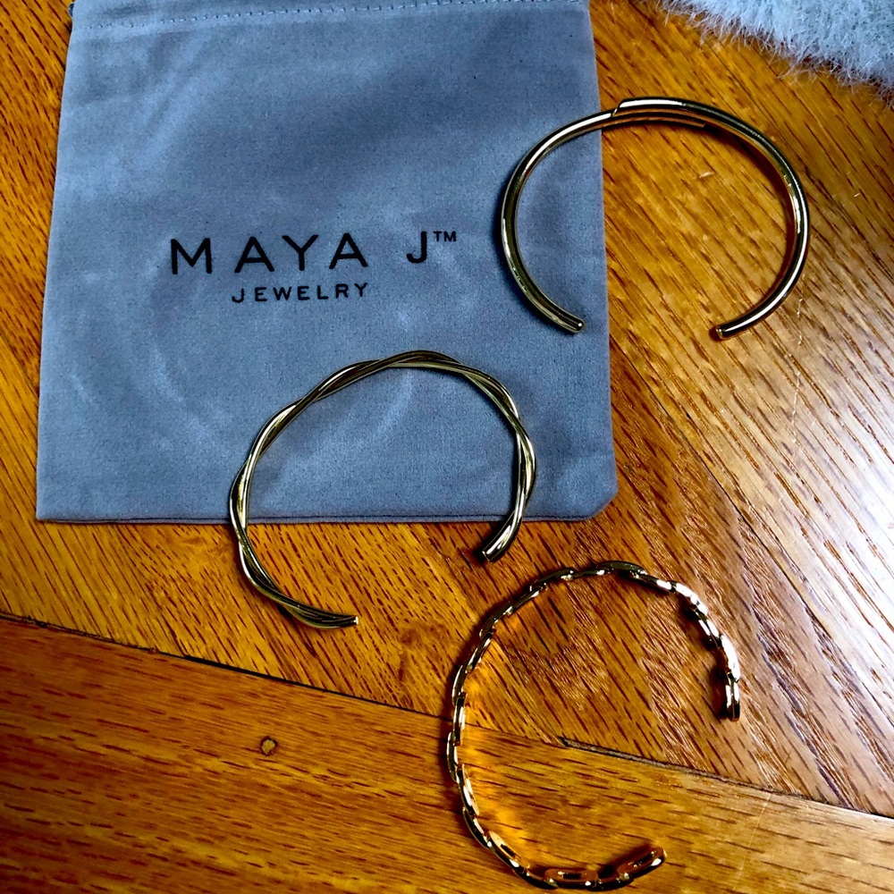 Maya Gold Bracelet Trio